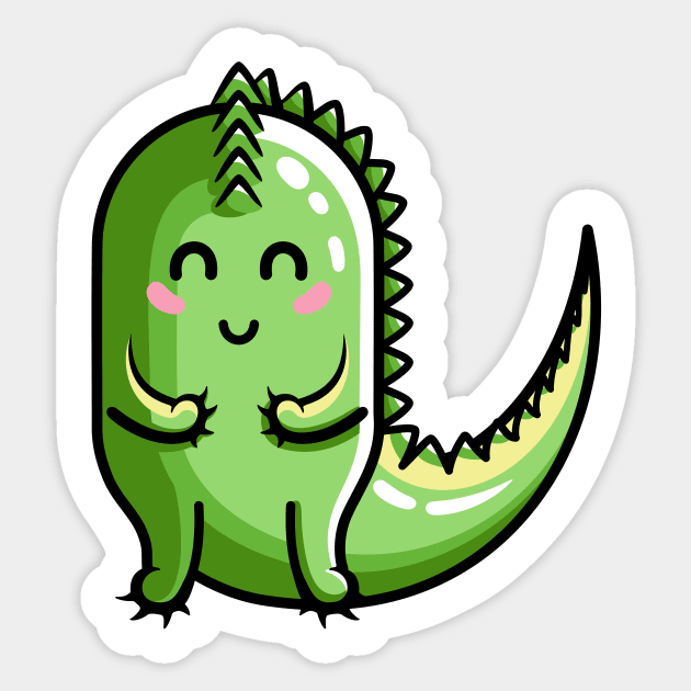 Kawaii Cute Dinosaur Sticker by freeves